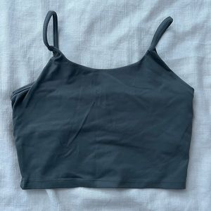 Museonly olive green long line yoga sports bra